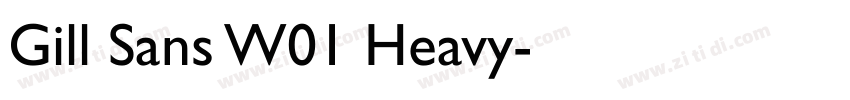 Gill Sans W01 Heavy字体转换